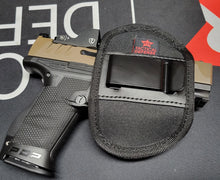 Load image into Gallery viewer, UNIVERSAL LASER IWB MEDIUM GUN HOLSTER VIRIDIAN HOLOSUN LASERMAX LASERTAC