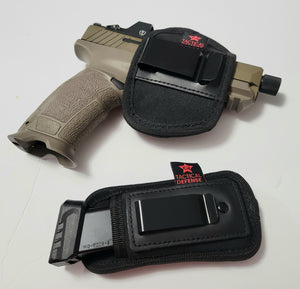 SIZE SMALL FOR GLOCK 19 17 TAURUS RUGER SCCY FN 5.7  P80 KELTEC TISAS HELLCAT CR TACTICAL DEFENSE IWB GUN HOLSTER