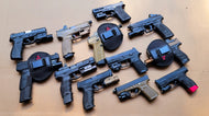 LARGE UNIVERSAL BELLY BAND GUN HOLSTER OPTICS READY FITS shirt