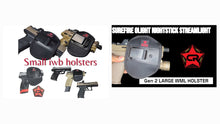 Load image into Gallery viewer, GEN 2 1 LARGE + 1 SMALL IWB OPTIC AMBI UNIVERSAL GUN HOLSTER BUNDLE DEAL
