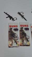 Load and play video in Gallery viewer, Die cast gun keychain 5 pack(You can&#39;t miss)

